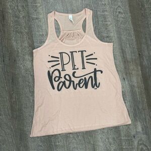 NWOT Pink Pet Parent Tank Top Sz M